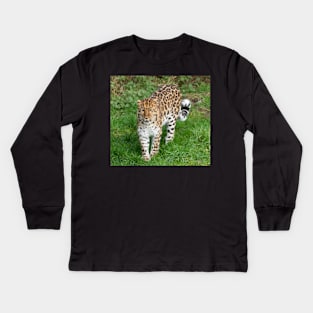 Amur leopard Kids Long Sleeve T-Shirt